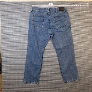 Lee Men's Jeans Blue Denim Regular Fit Straight Leg Size 32